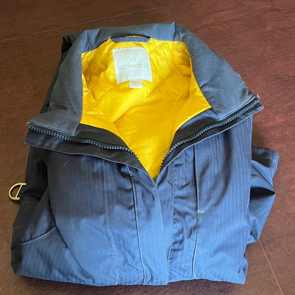 Women's Ski & Snow Jacket - Navy and Yellow